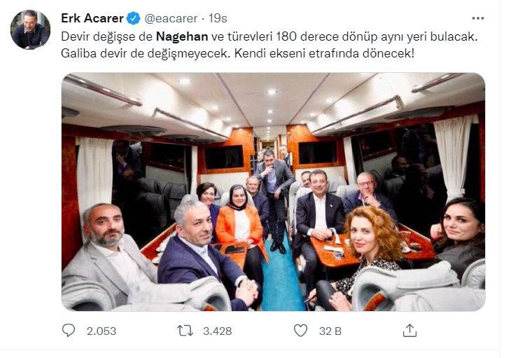İmamoğlu'nun otobüsündeki gazeteciler tartışılıyor: Kadro eksik kalmış, kankalarını da alın 7